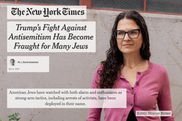 NEW YORK TIMES Trump’s Fight Against Antisemitism Has Become Fraught for Many Jews American Jews have watched with both alarm and enthusiasm as strong-arm tactics, including arrests of activists,