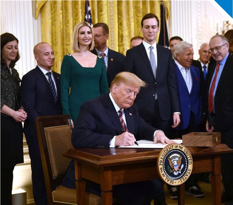 Trump Signs Order Against Anti-Semitism At Colleges, Worrying Free Speech Advocates - Photo by Brendan Smialowski - AFP via Getty Images