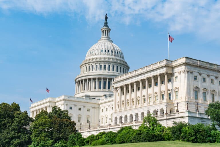 United States Capitol - where the Jewish American Security Act (JASA) was introduced by Senator Rosen and Senator Lankford to fight hate crimes