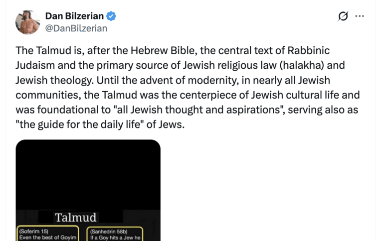 Talmud is central text of Rabbinic Judaism and primary source of Jewish religious law