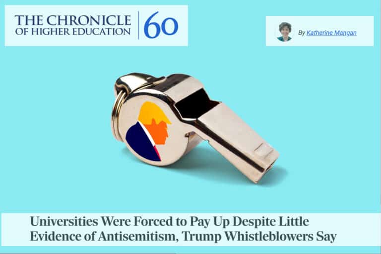 Universities were forced to pay up despite little evidence of antisemitism, Trump whistleblowers say